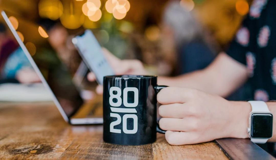 A close-up showing a woman handling a digital marketing project from a home office.